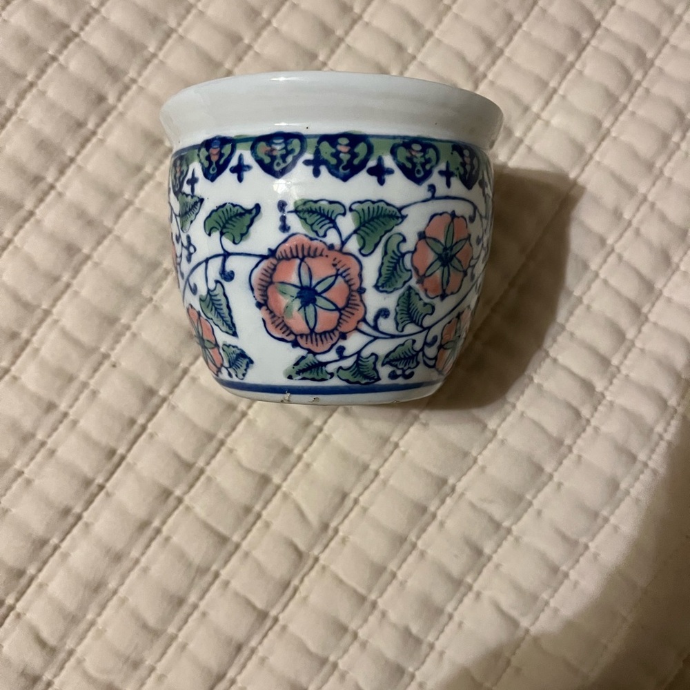 Floral Ceramic Pot